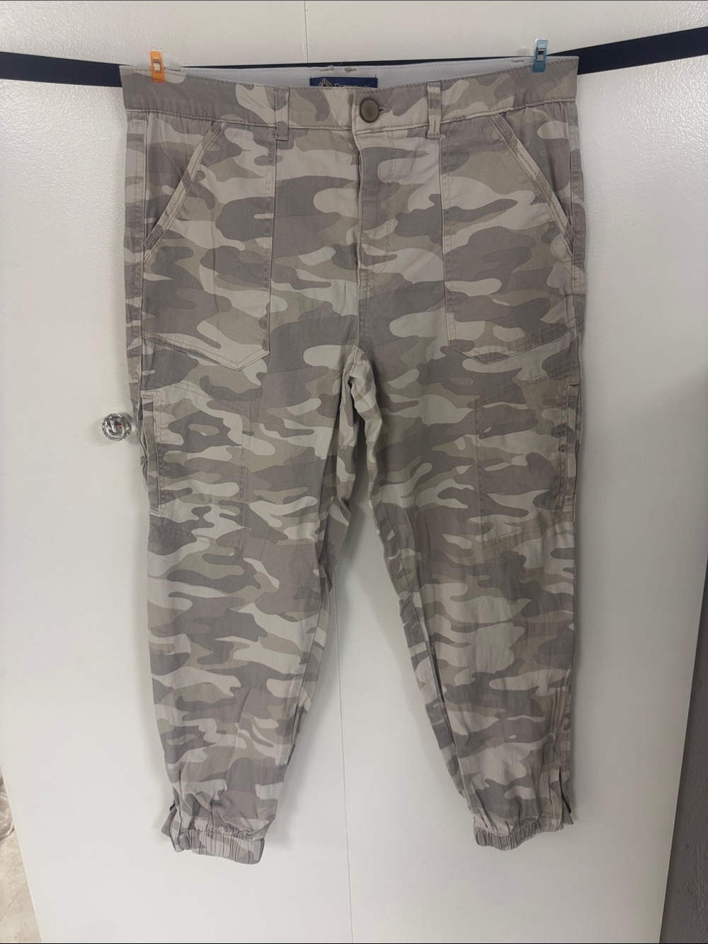 Democracy Desert Camo Zip Ankle Cargo Joggers
